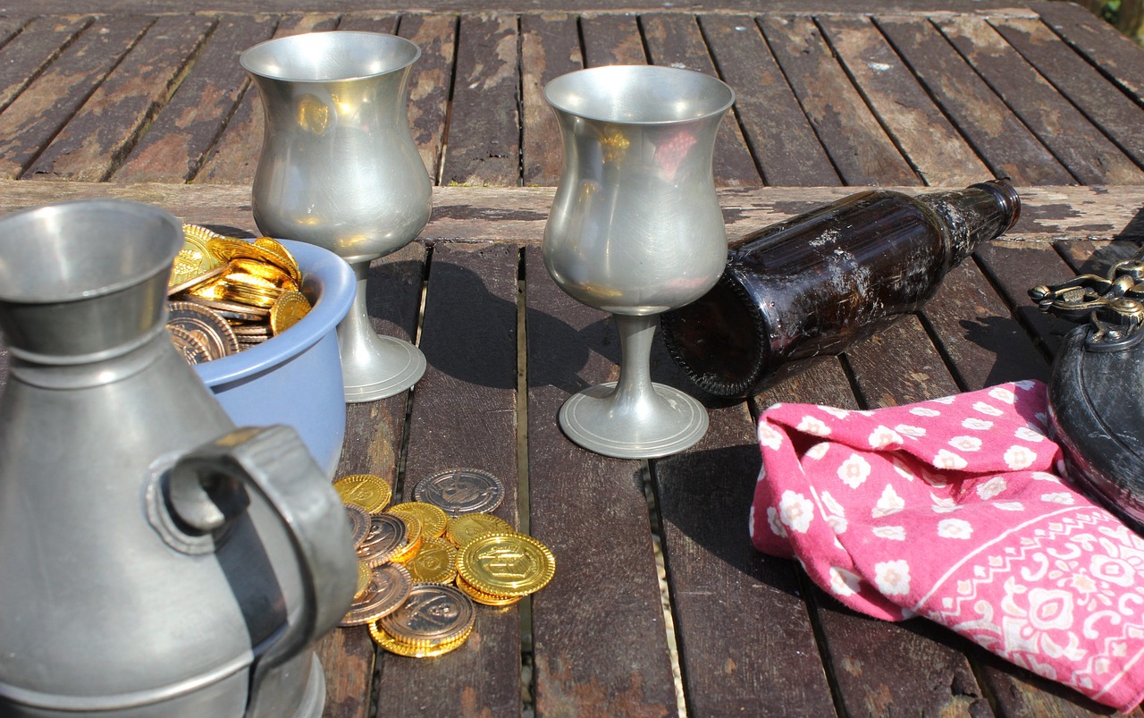 pewter goblet  flagon  beer free photo