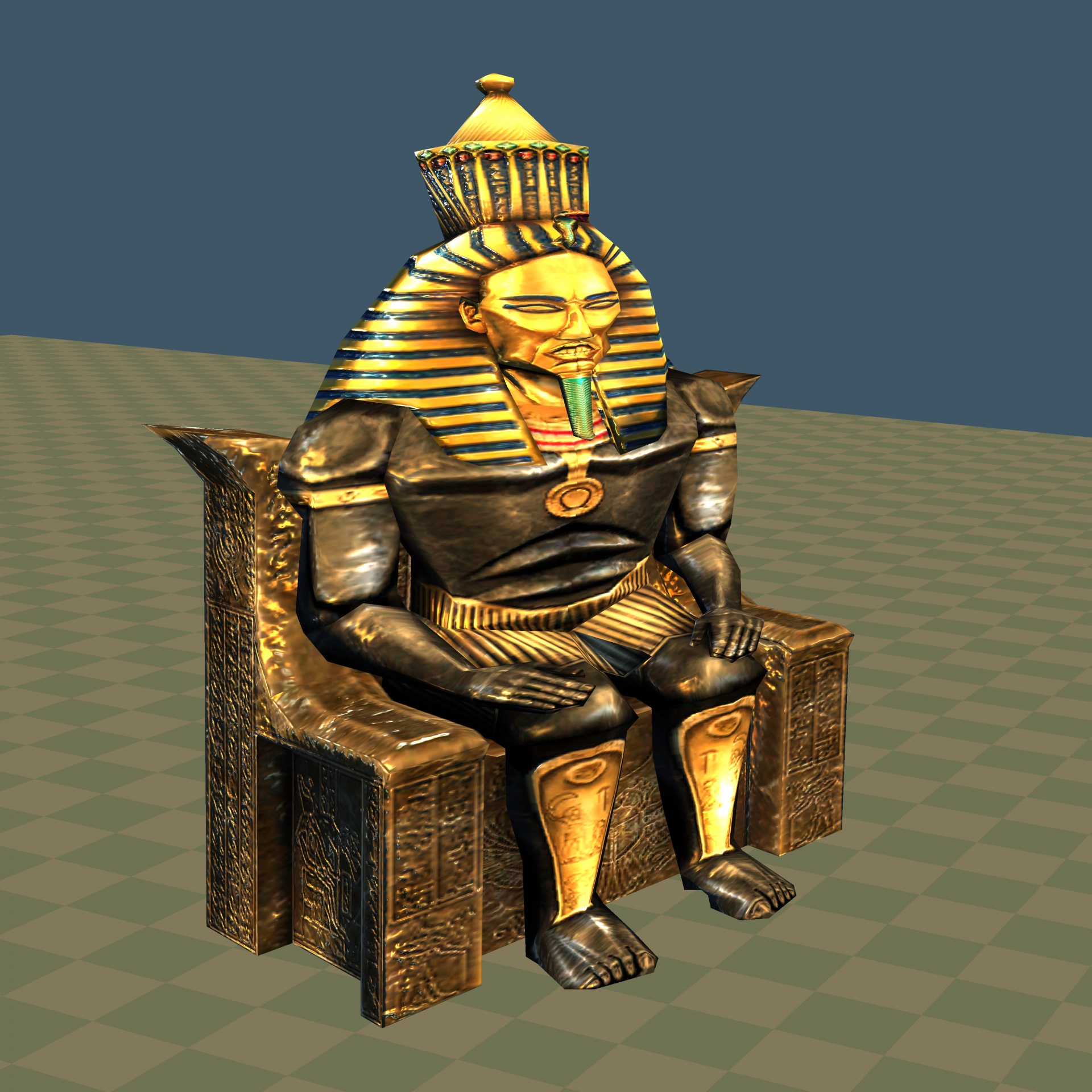 egyptian throne sitting free photo