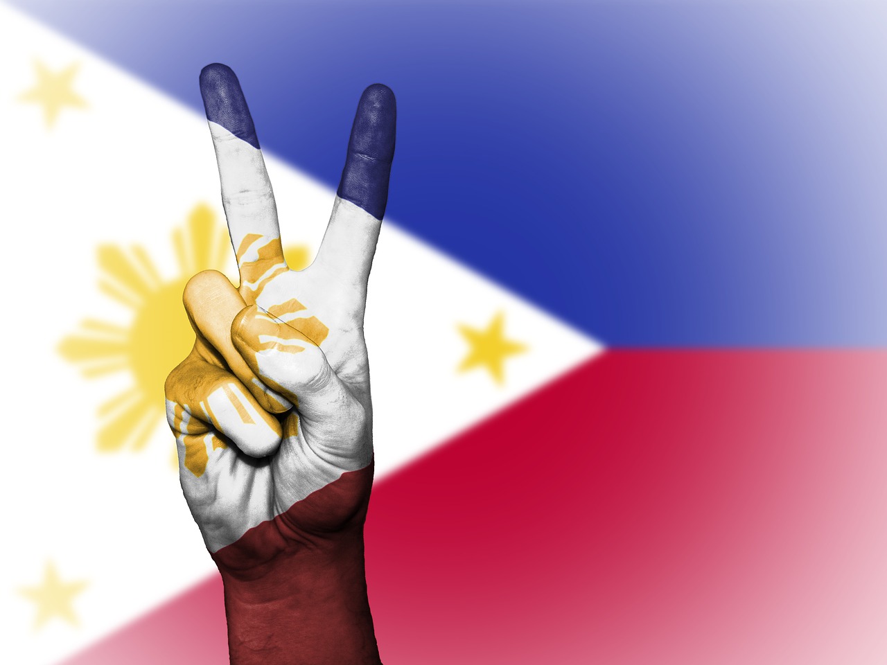 philippines peace hand free photo