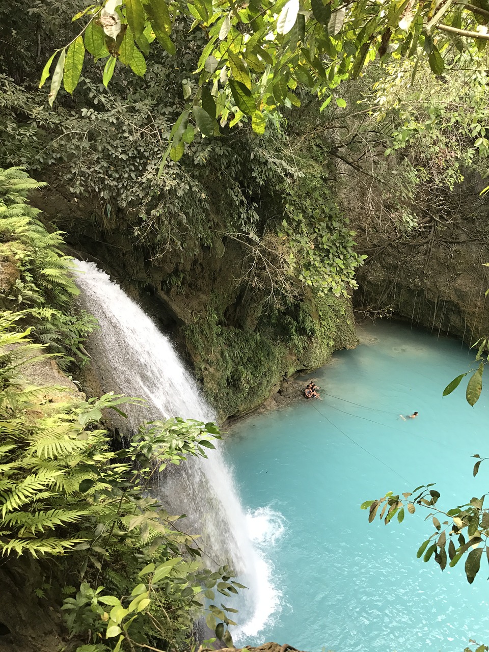 philippines waterfall nature free photo