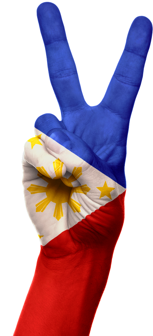 philippines flag hand free photo