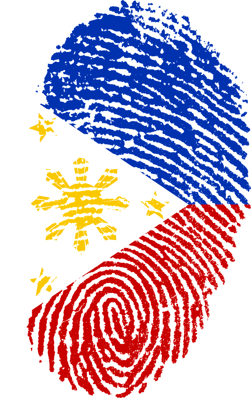 philippines flag fingerprint free photo