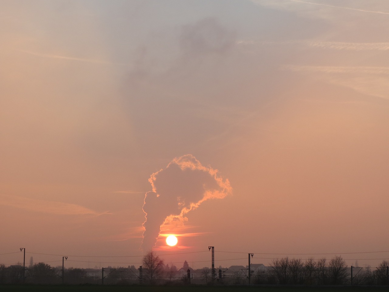 philippsburg nuclear power plant steam free photo