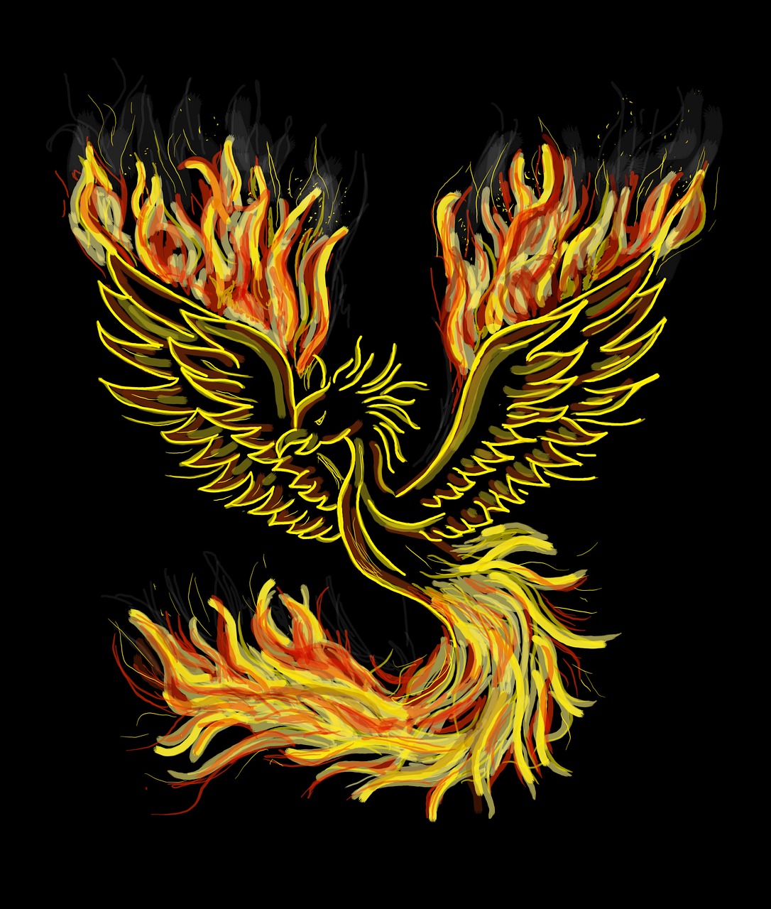 phoenix bird fire free photo