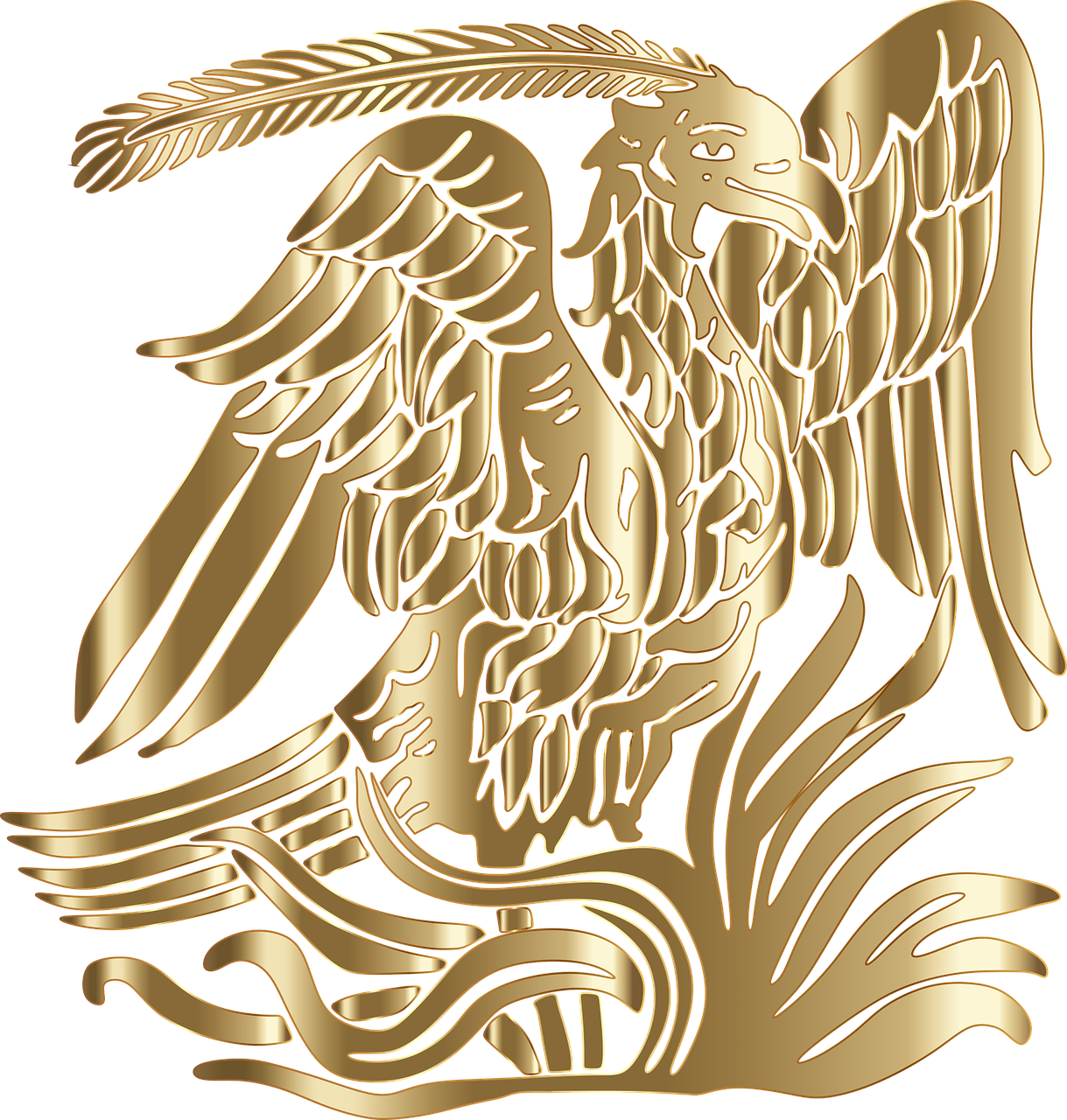 phoenix-bird-gold-legendary-metallic-free-image-from-needpix