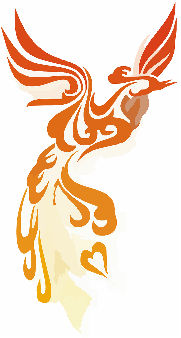 phoenix flames rising free photo