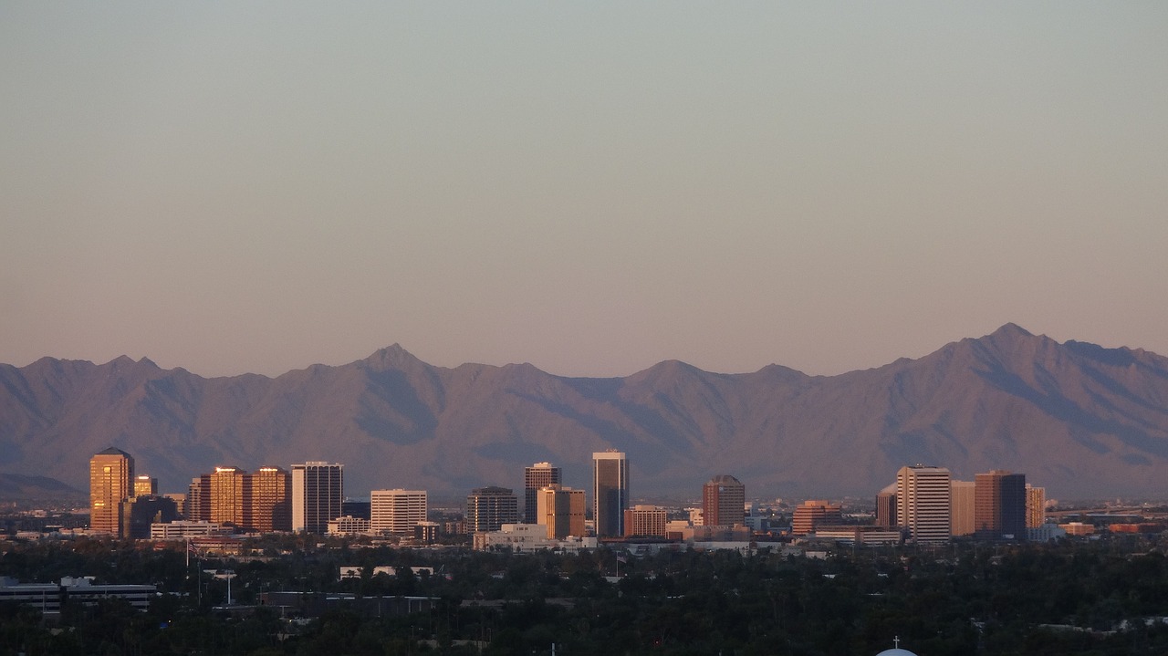 phoenix  cityscape  desert free photo