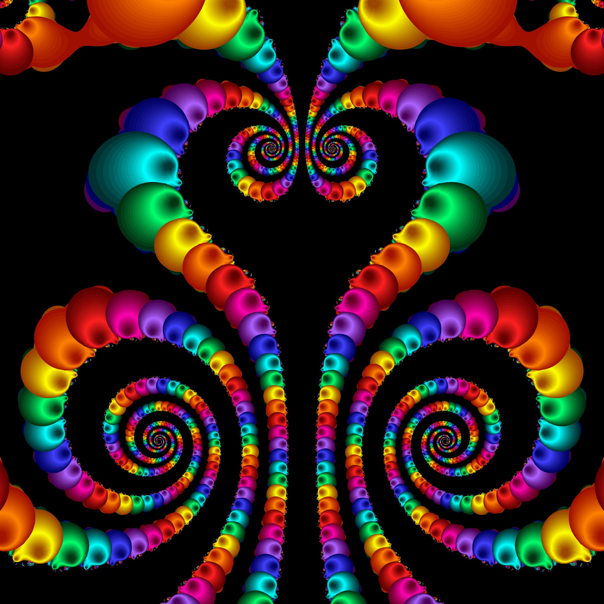 fractal symmetric drawing free photo