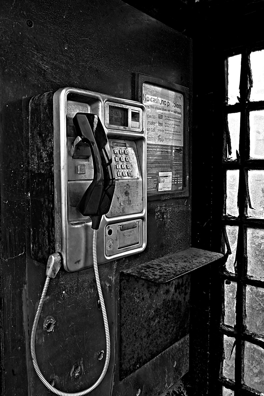 phone phone booth door free photo
