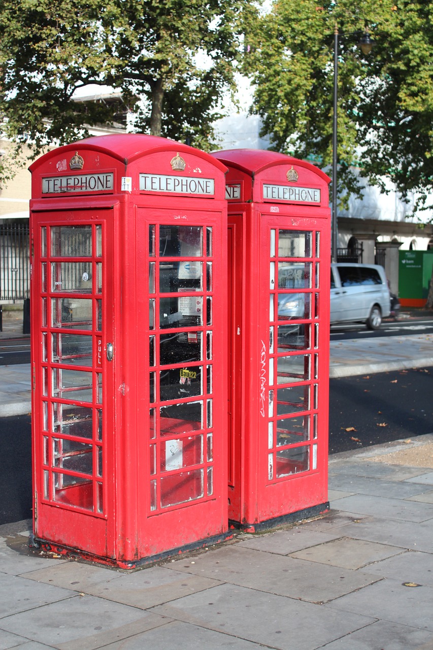 phone booth london england free photo