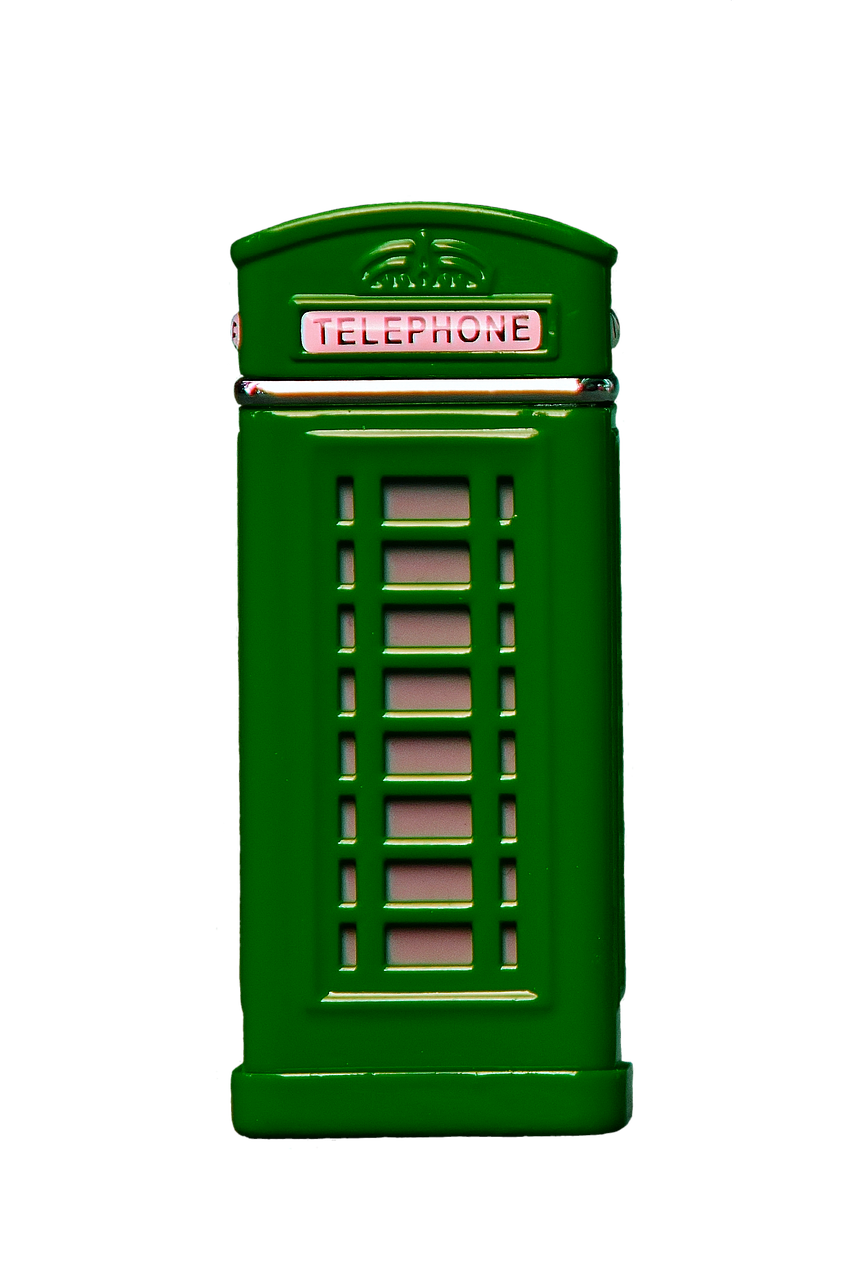 phone booth green phone free photo