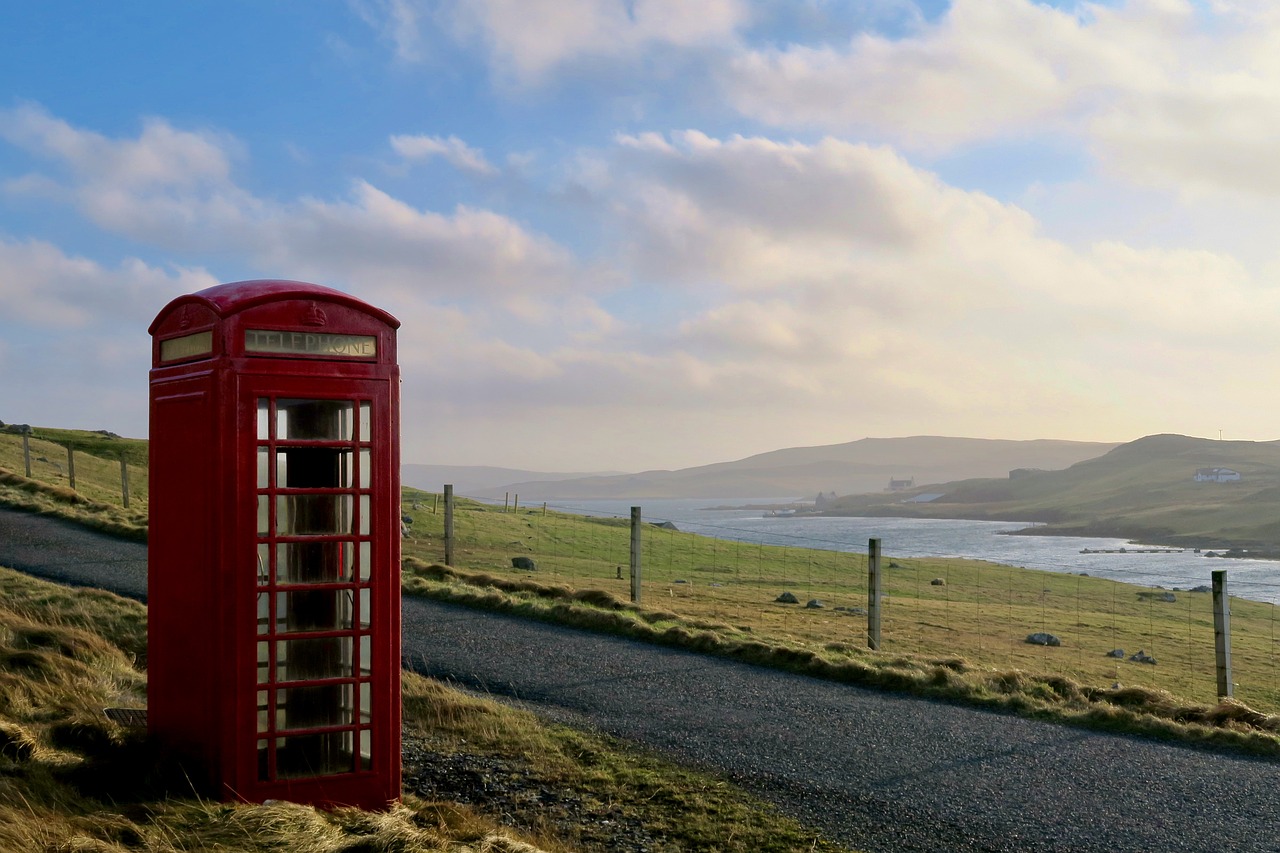 phone box scotland atmosphere free photo