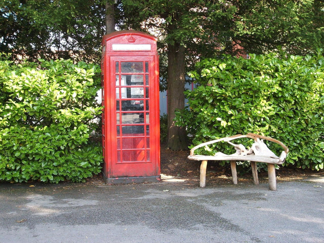 phonebox british park free photo