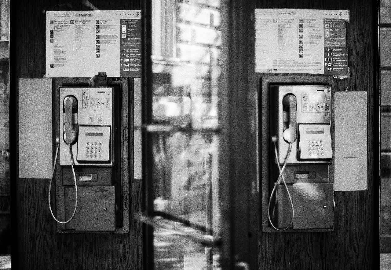 phones wired old free photo