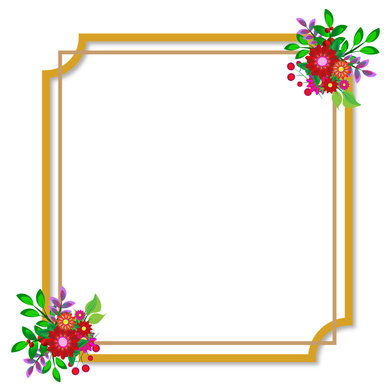 photo frame flowers wedding free photo