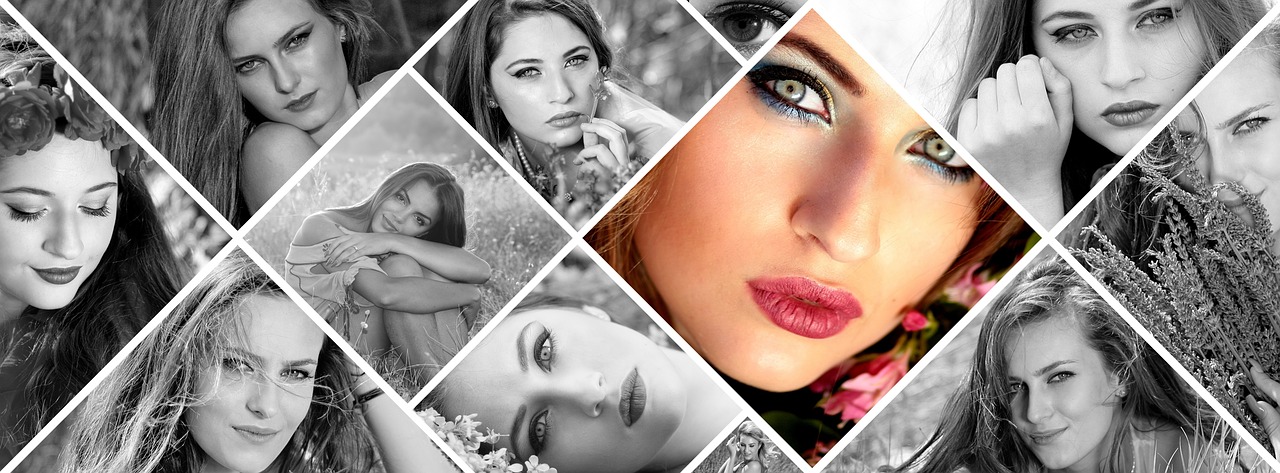 photo montage black and white girl free photo