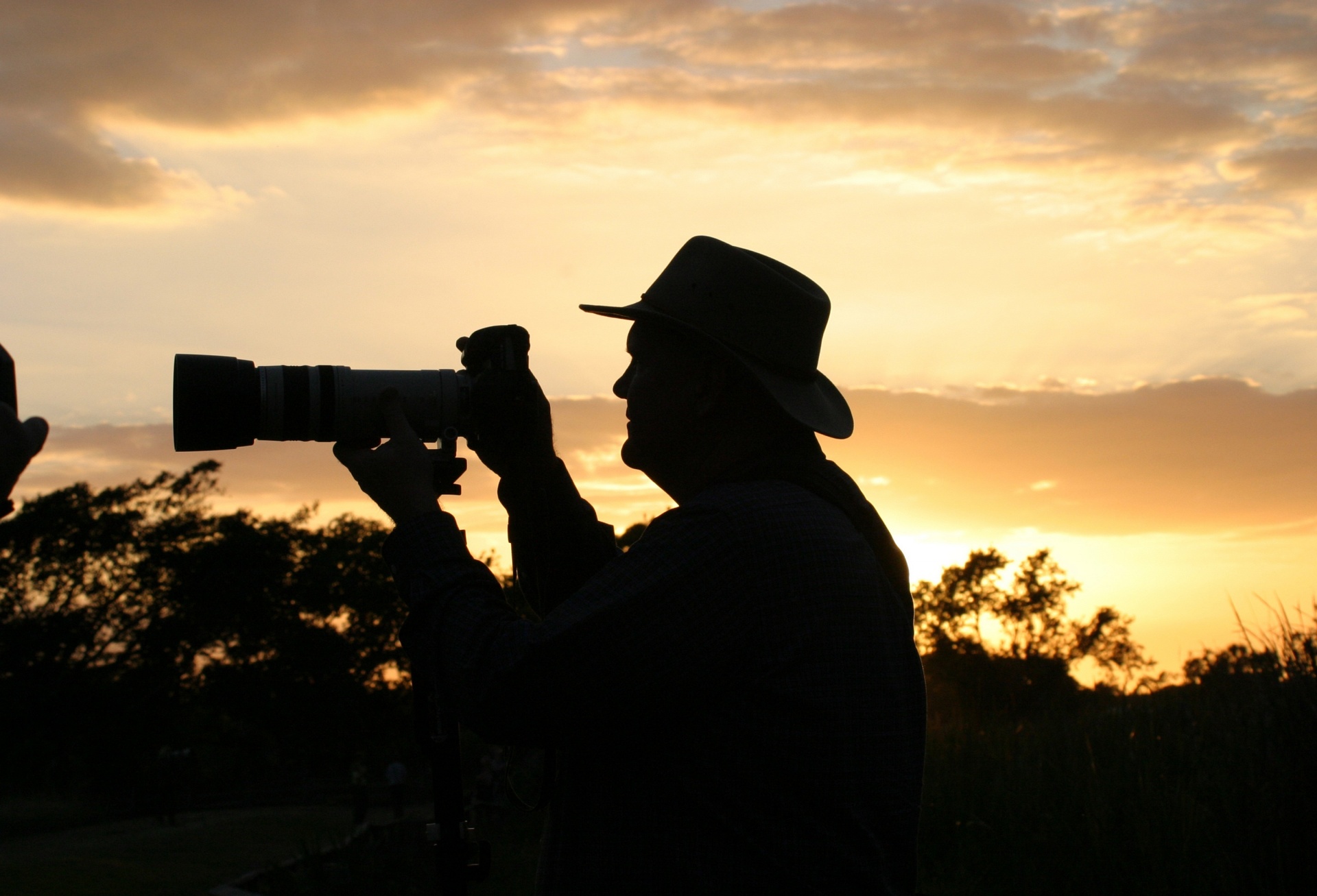 sunset photographer man free photo