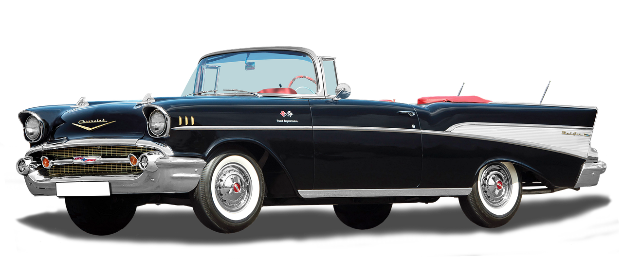 photomontage  chevrolet bel-air  cabriolet free photo