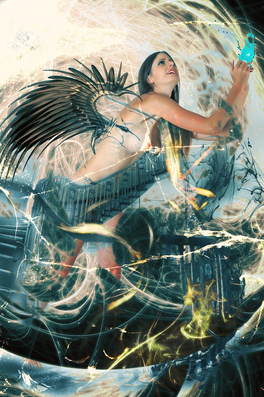 mystical angel woman free photo