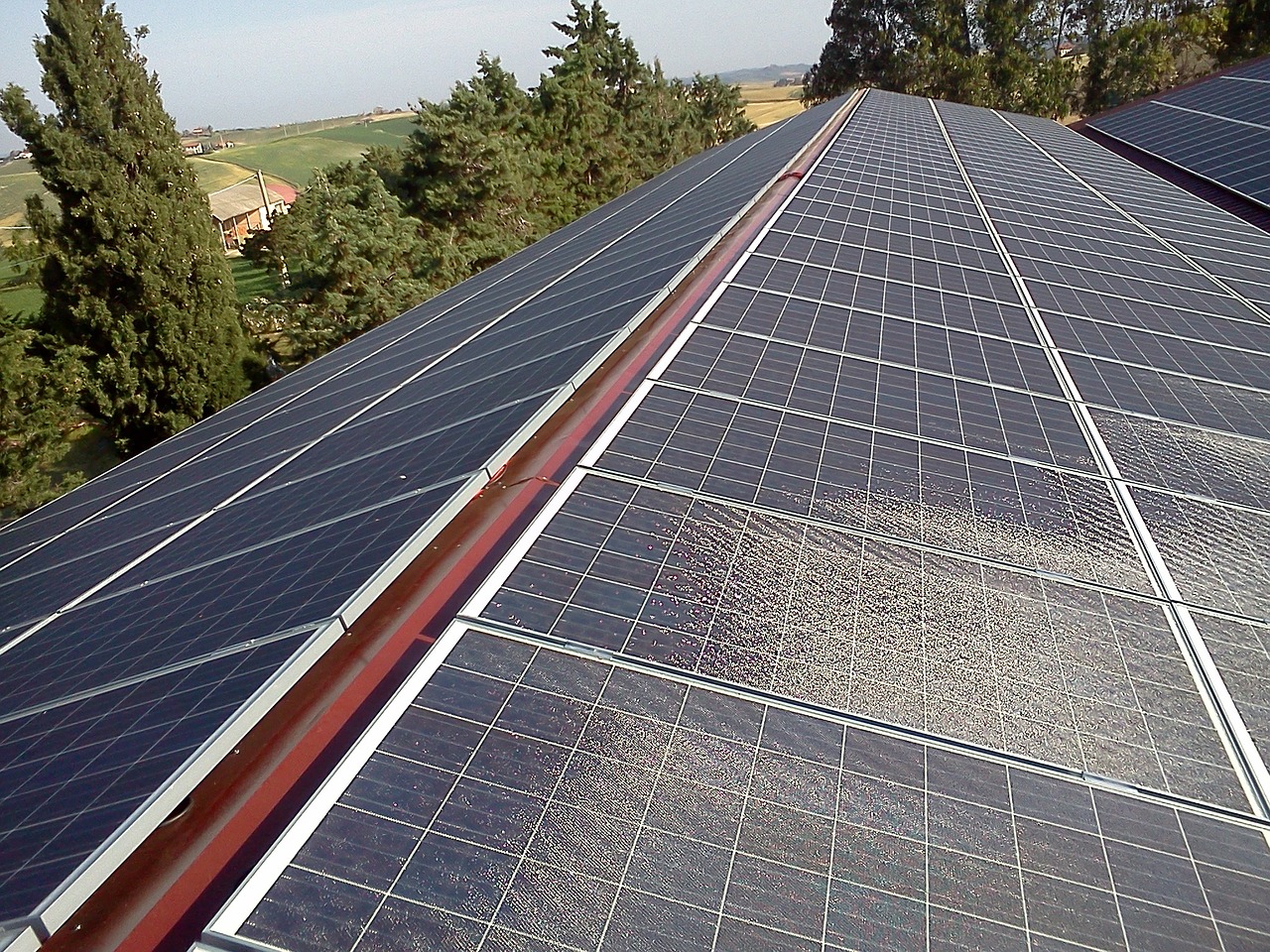 photovoltaic system energy saving energy production free photo