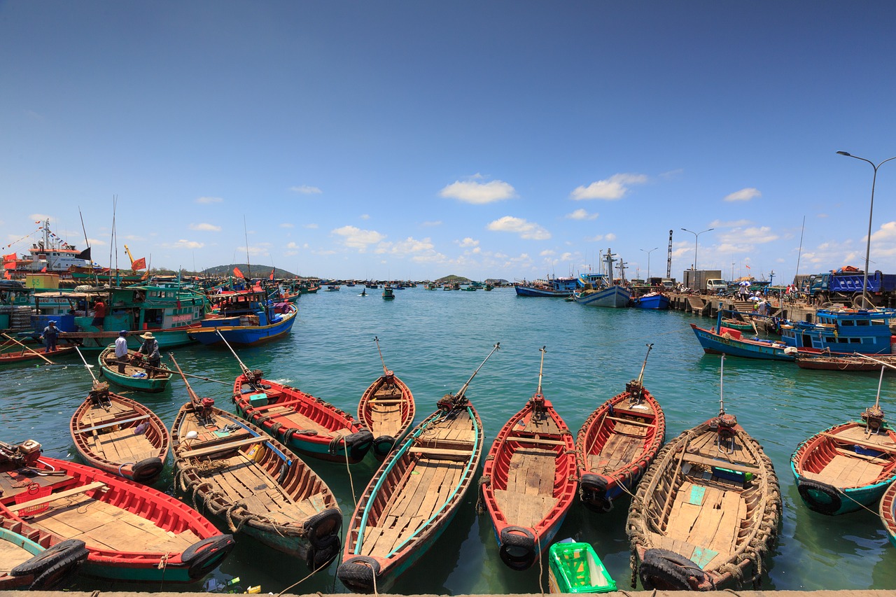 phu quoc island the fishermen fishing boat free photo