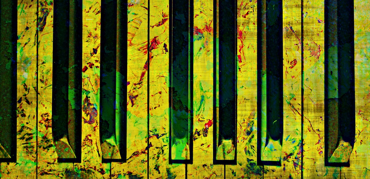 piano painted instrument free photo