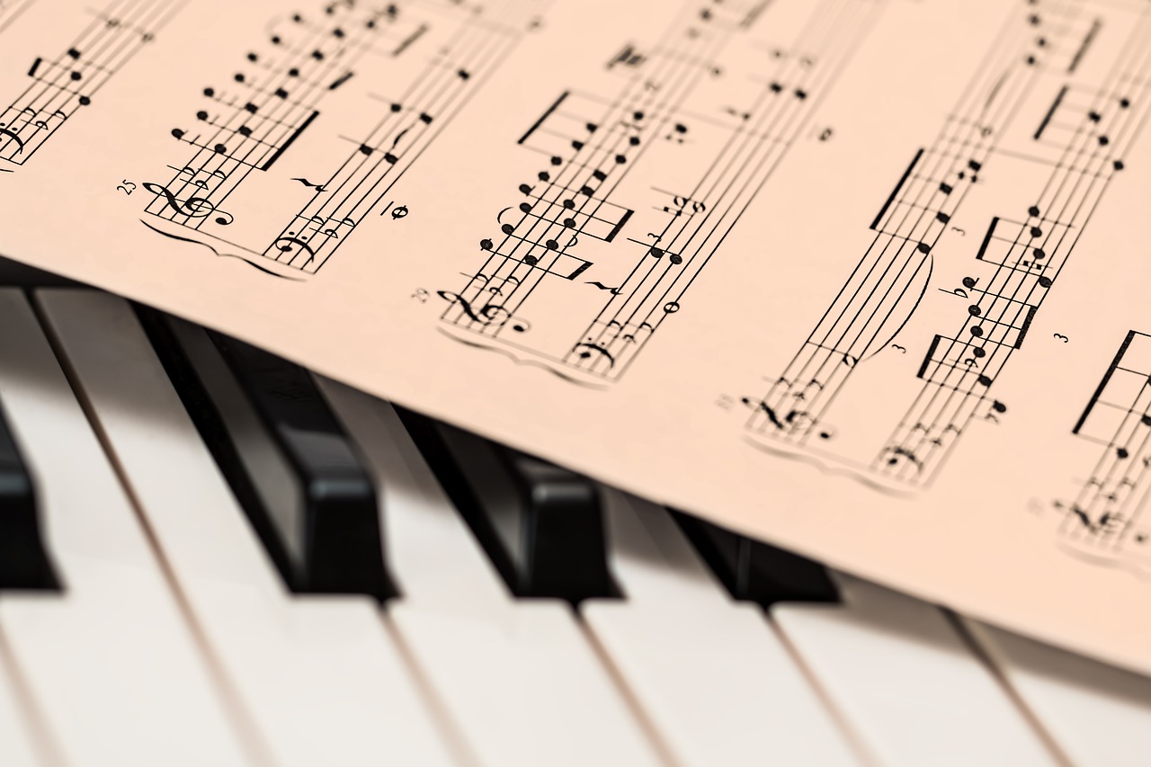 piano music score music sheet free photo
