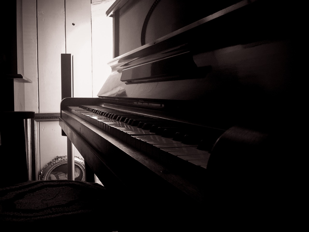 piano loneliness romance free photo