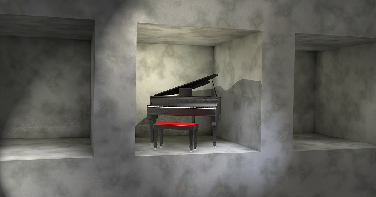 piano shelf stone free photo