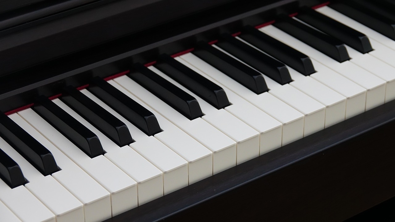 piano keys white free photo