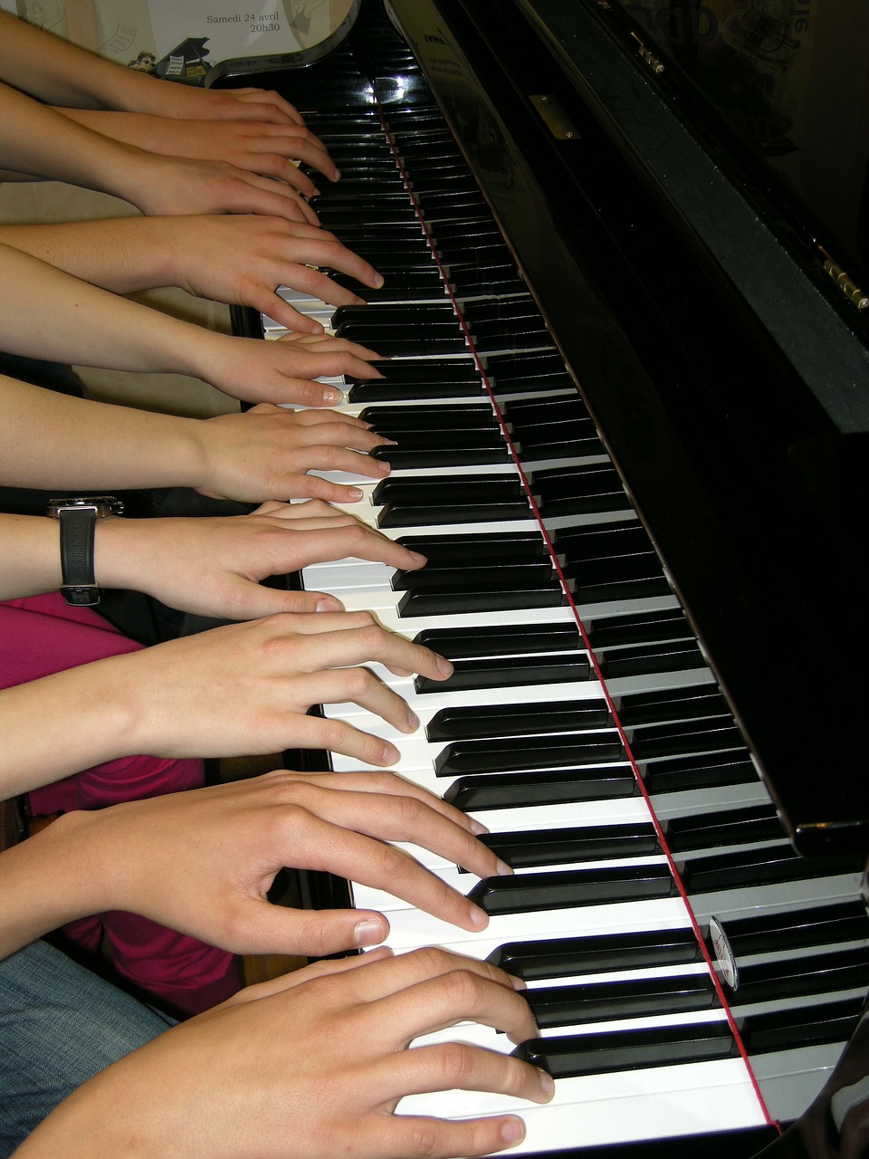 piano playing music free photo