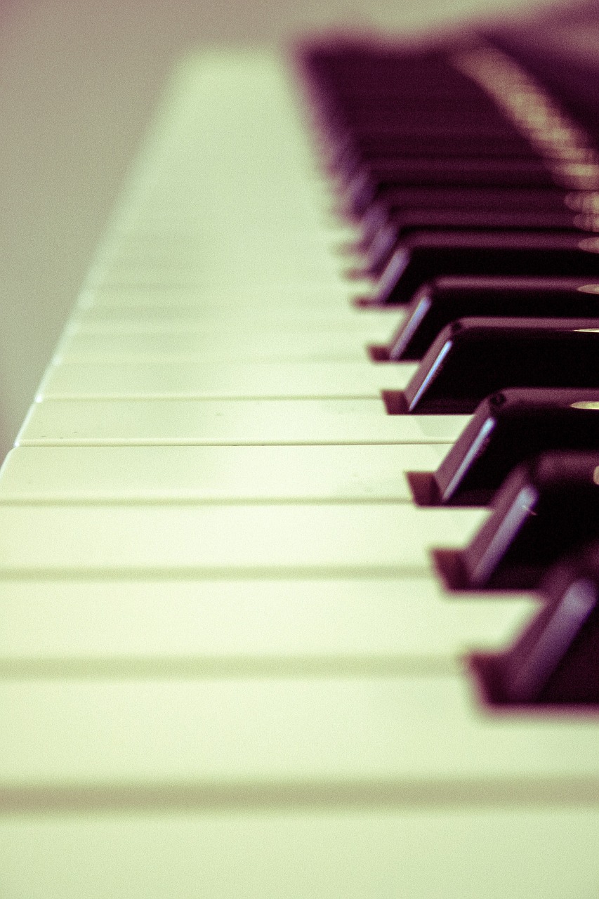 piano keys m free photo