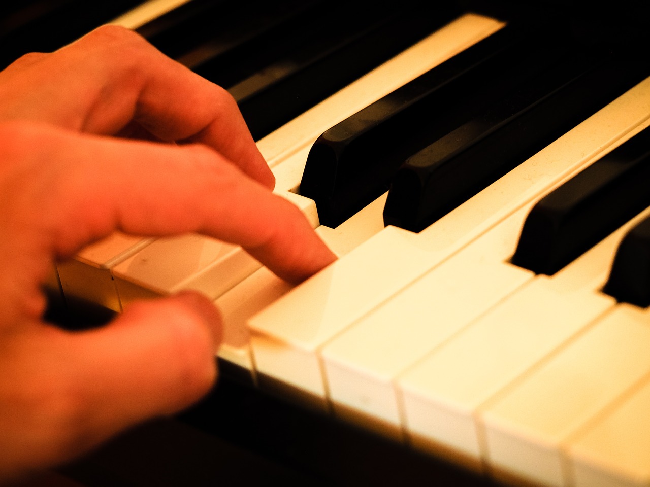 piano hand piano keys free photo