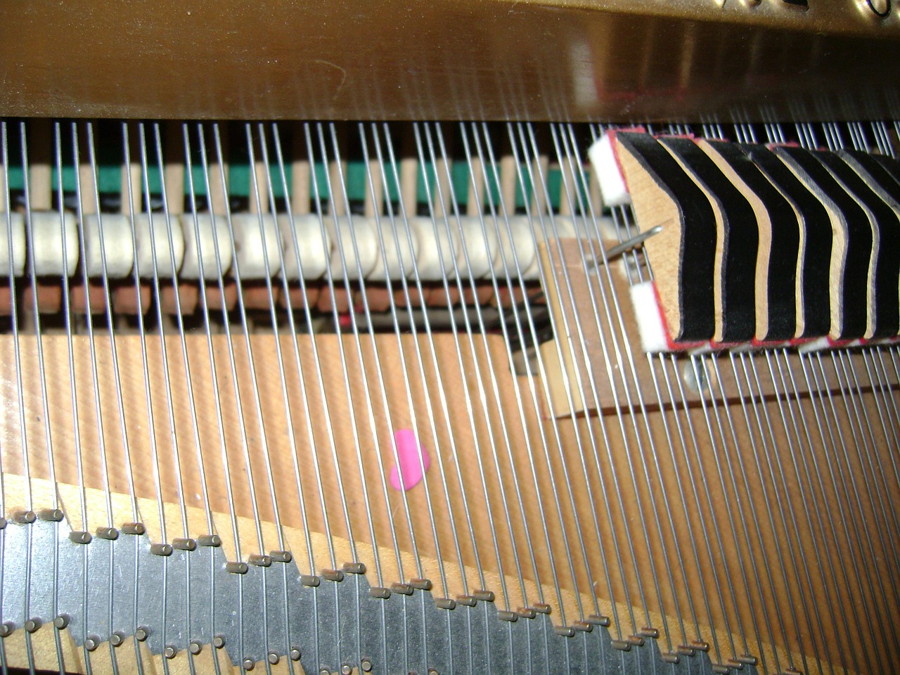 piano hammers piano strings grand piano strings free photo