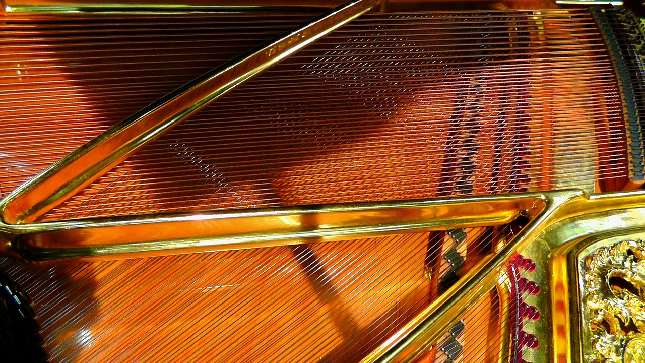 piano strings strings piano free photo