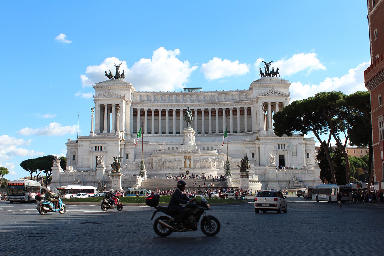 piazza venezia buildings architecture free photo