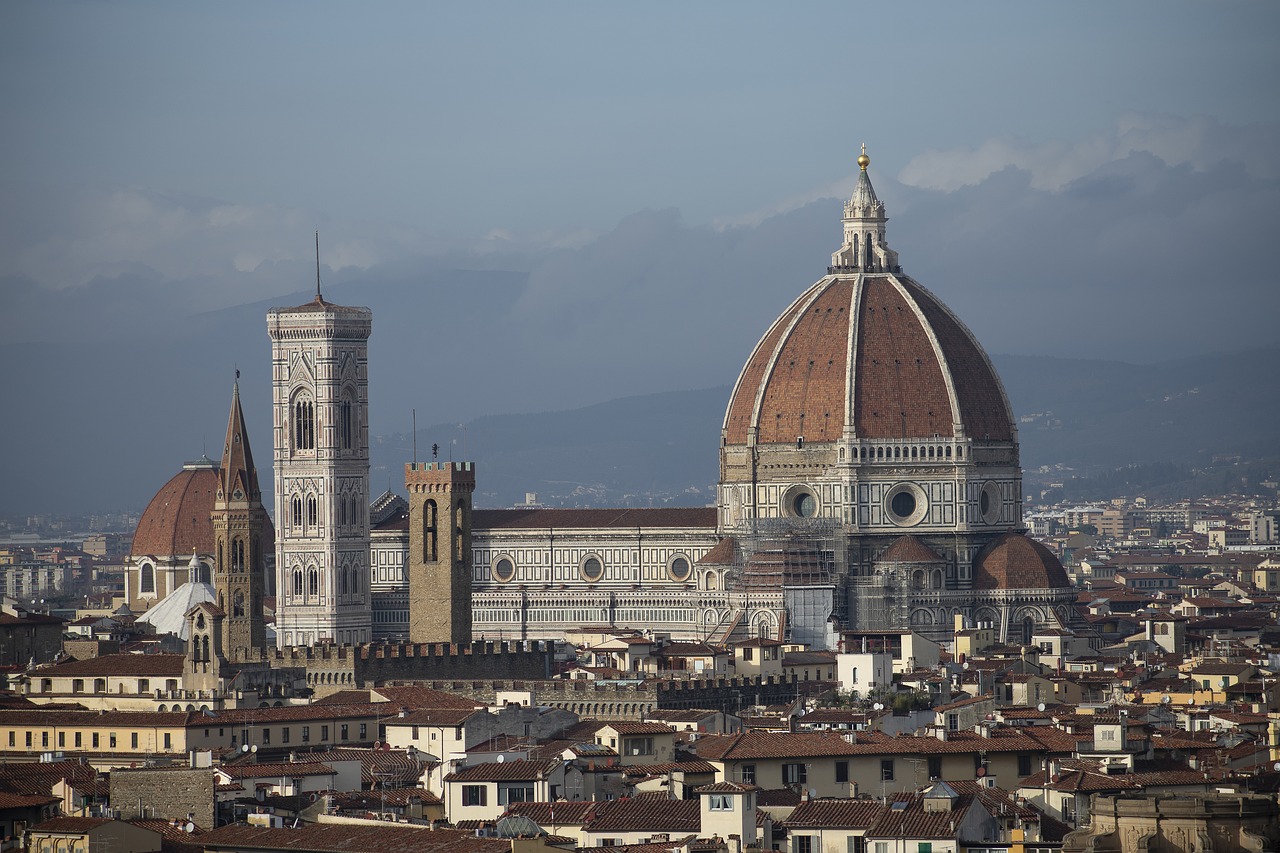 piazzale michelangelo  duomo  florence free photo