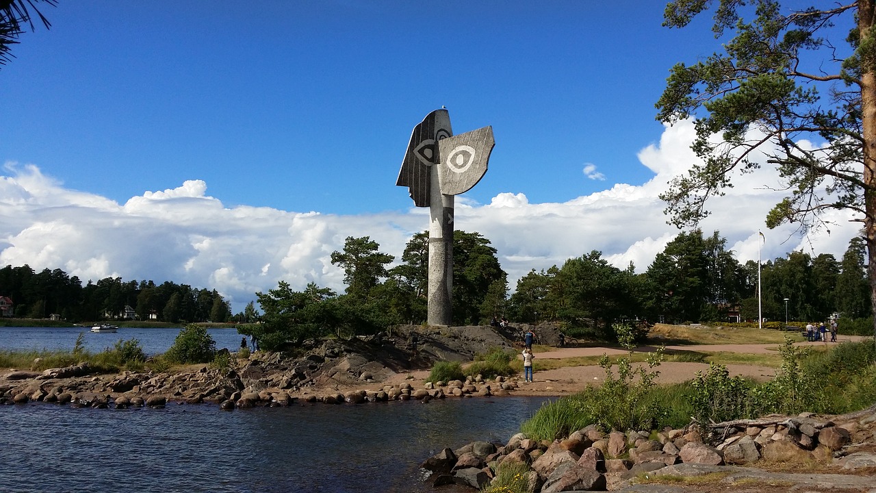 picasso sculpture kristinehamn summer free photo