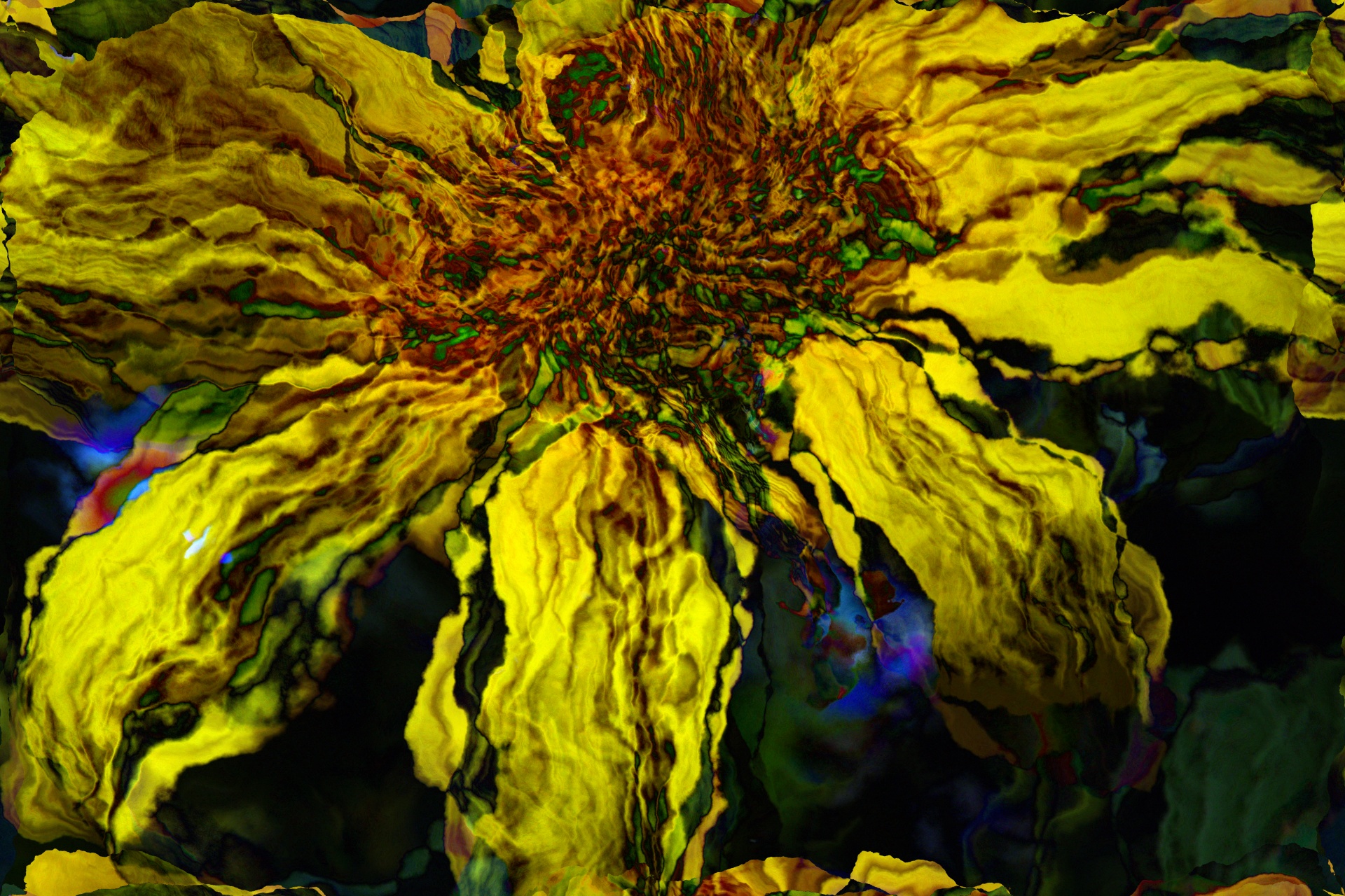 sunflower effect picasso free photo
