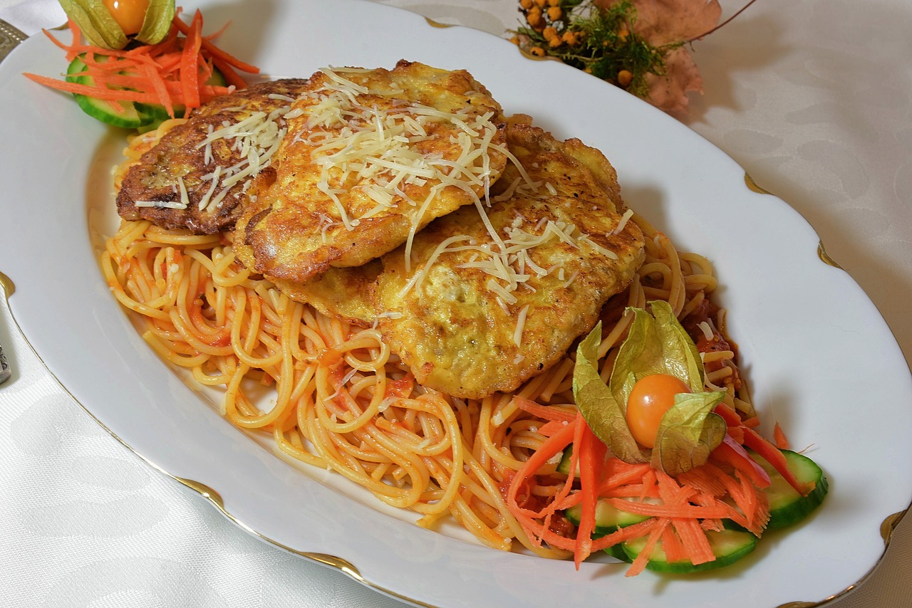piccata milanese  meat  egg free photo