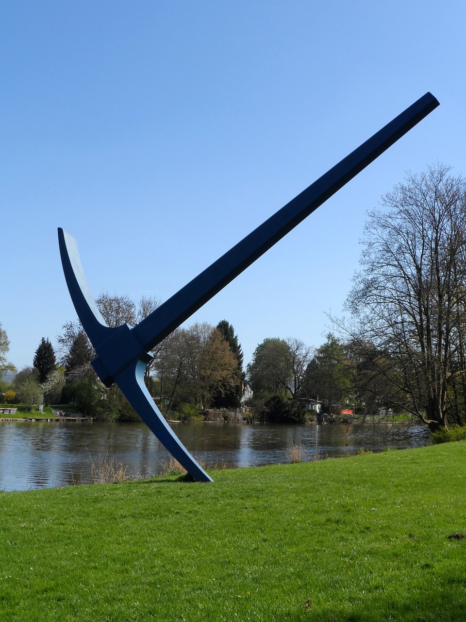 pickaxe sculpture documenta free photo