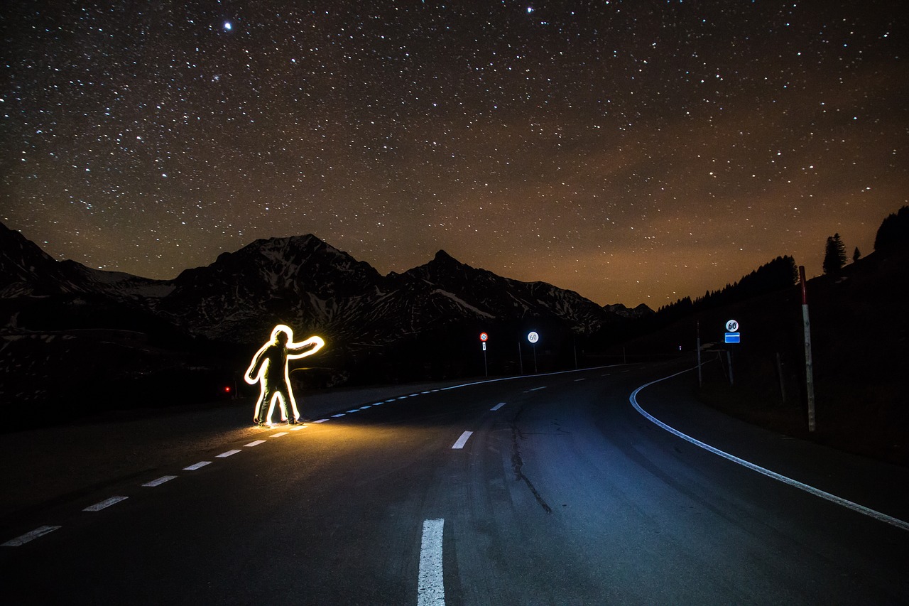 pickup hitchhiker auto stop free photo