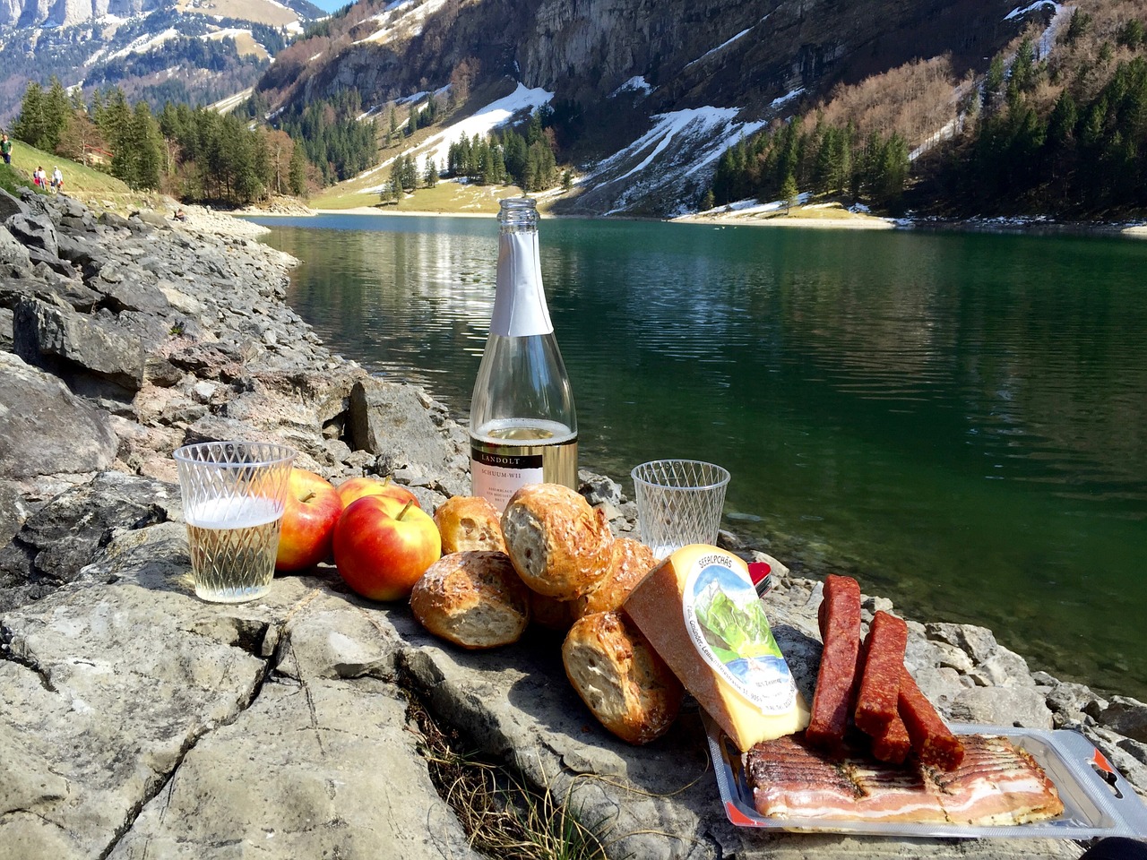 picnic bergsee spring free photo