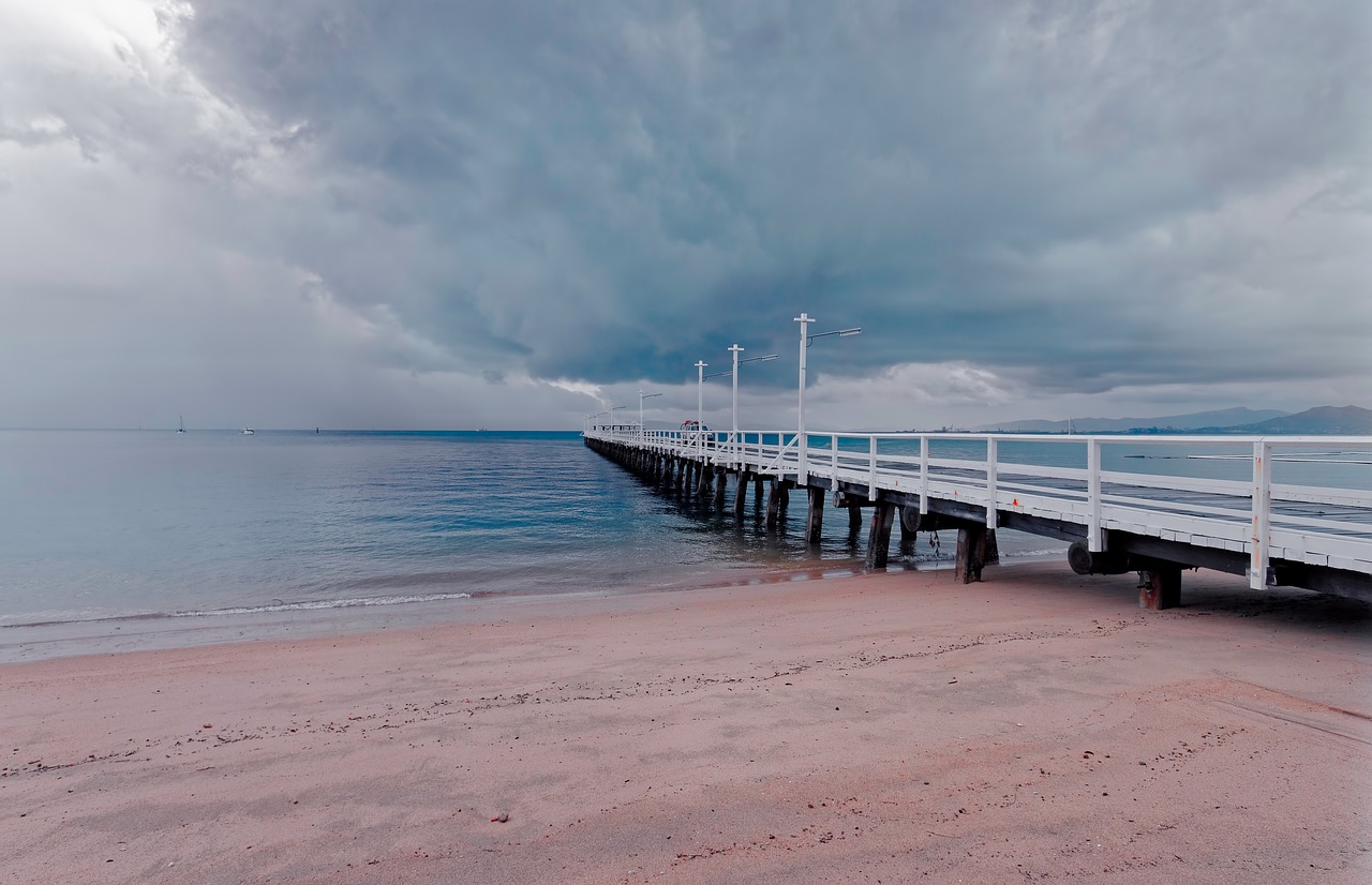 picnic bay magnetic island rainy day free photo