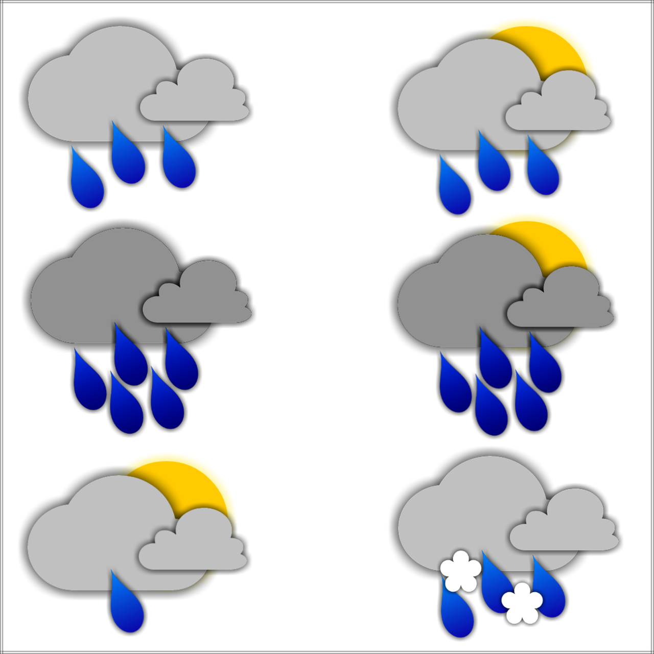 pictogram weather rain free photo