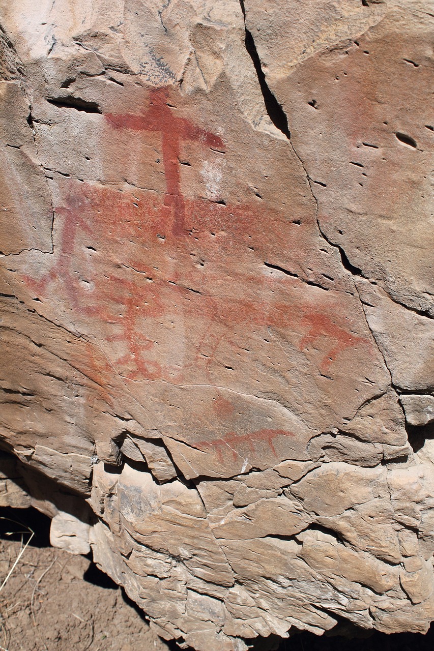 pictograph south fork rock art free photo