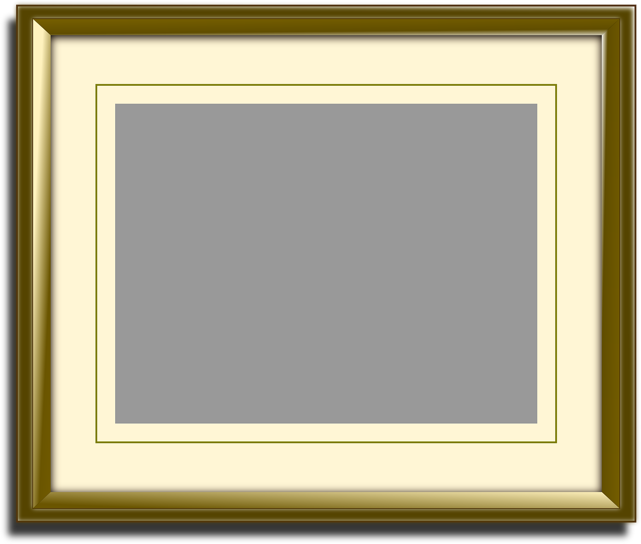 picture frame frame golden free photo