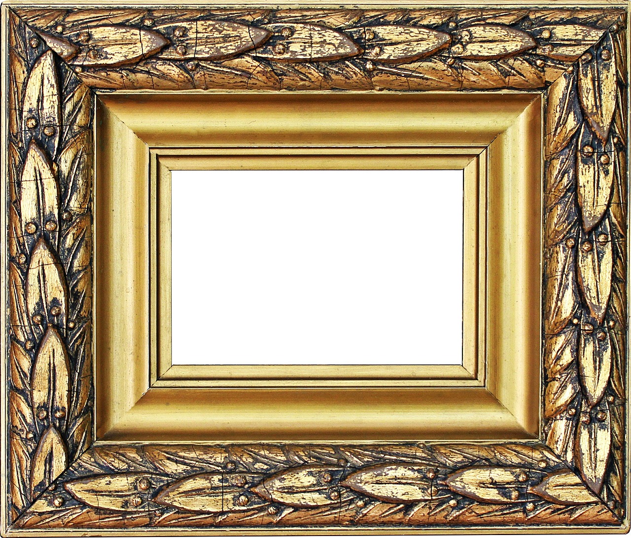 picture frame gold frame stucco frame free photo