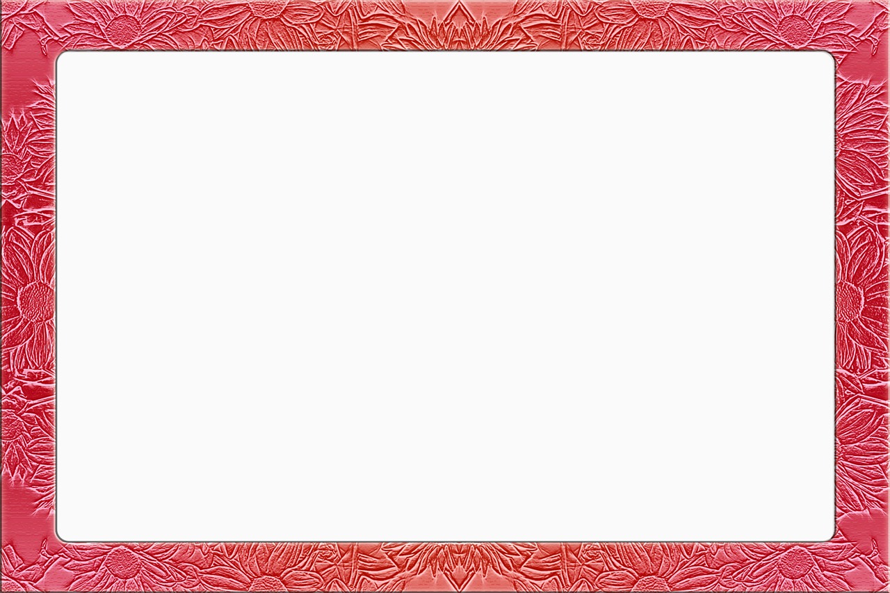 picture frame floral red free photo