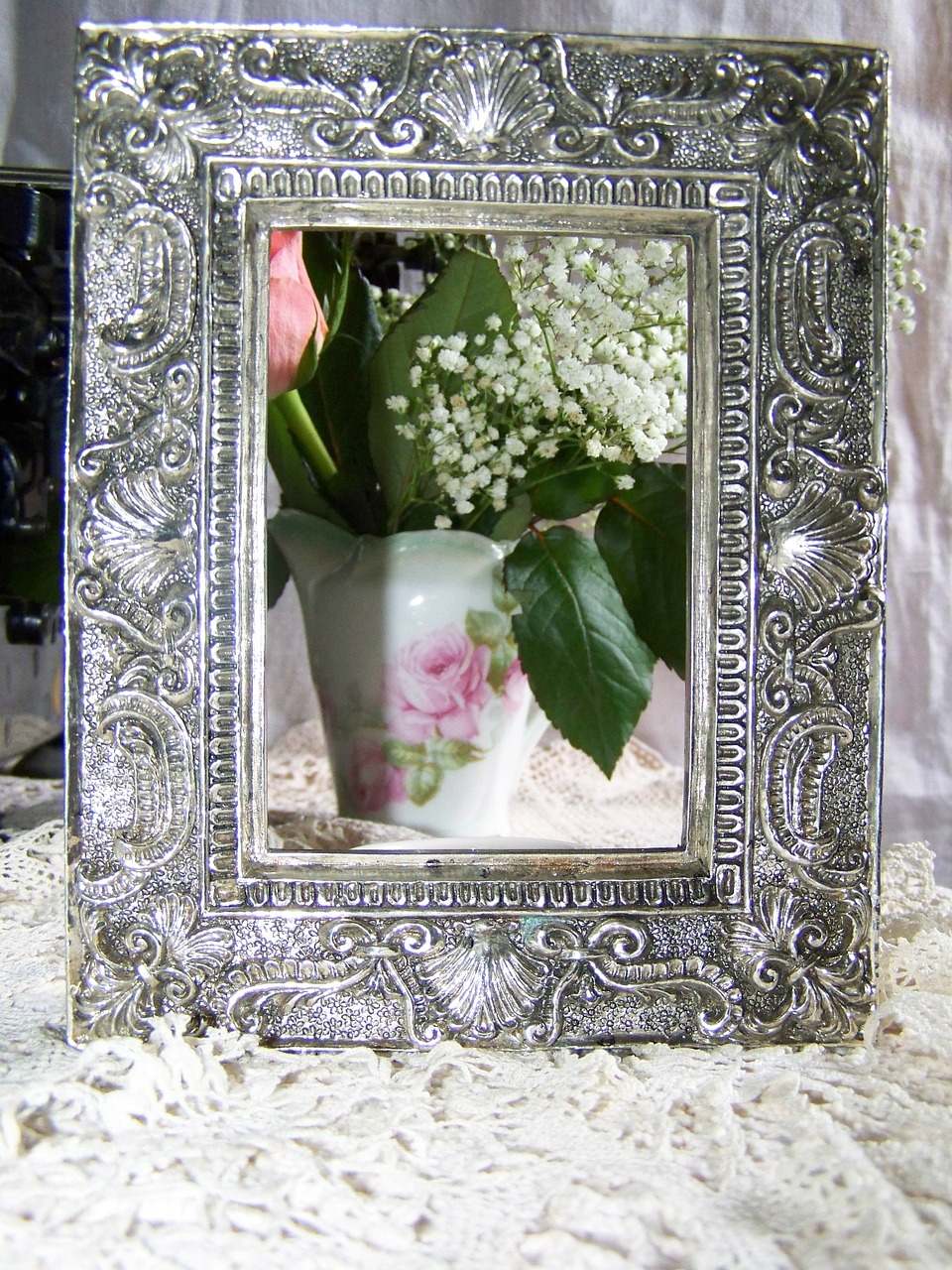 picture frame silver vibrating free photo